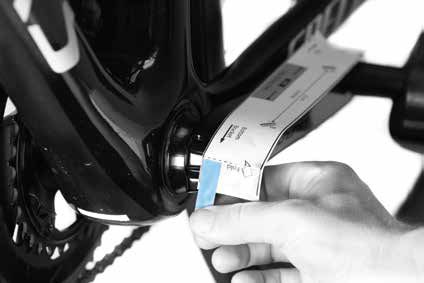 The 4iiii Factory Install clearance check sheet in use
