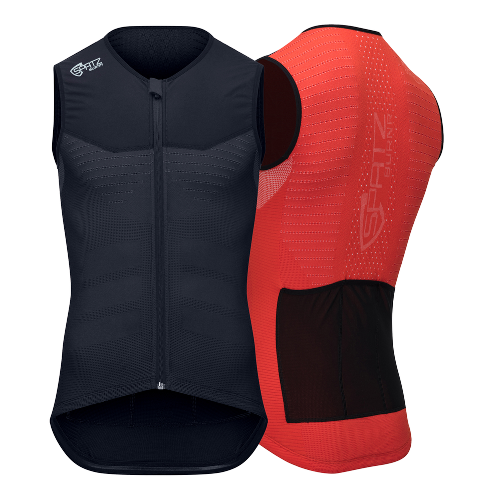 BURNR GILET RED/POCKETS L/XL (+100cm)