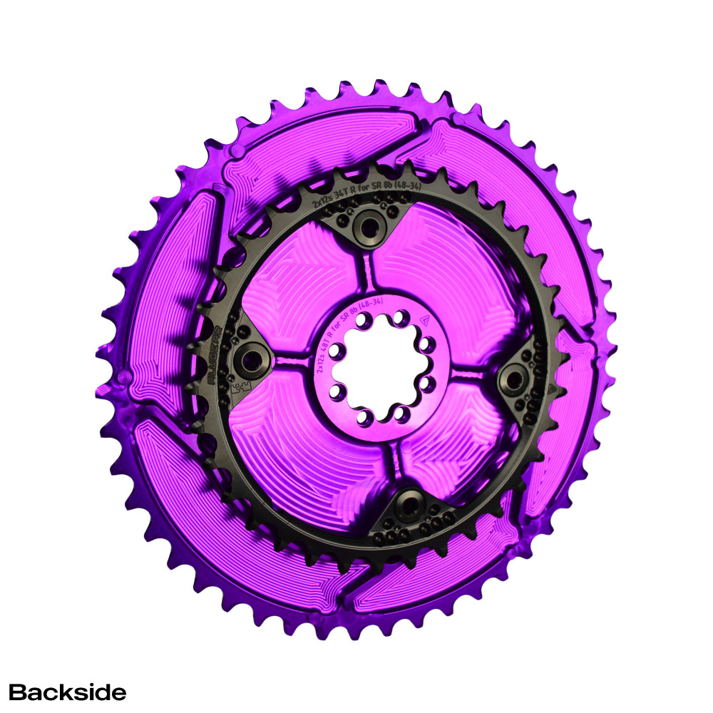 Chainring Set 2x Round AERO DM Sram 8B