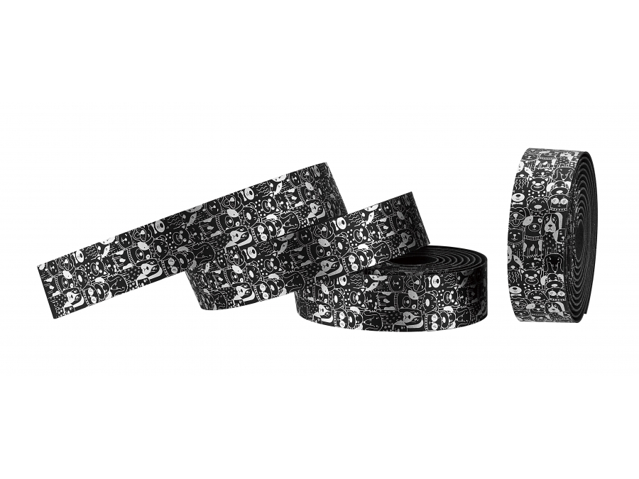 Leather Touch Happy Dogs Black Sticky