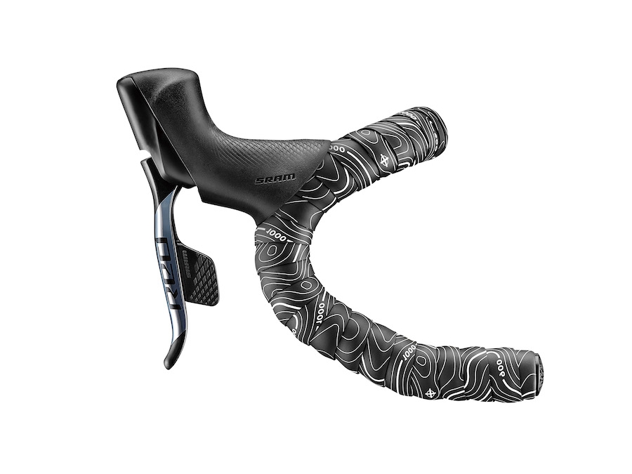 Leather Touch Topographic White Sticky