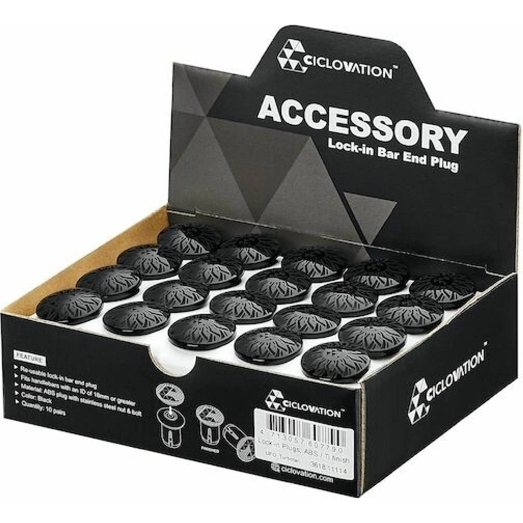Lock-in Plugs ABS/Ti finish 10 sets