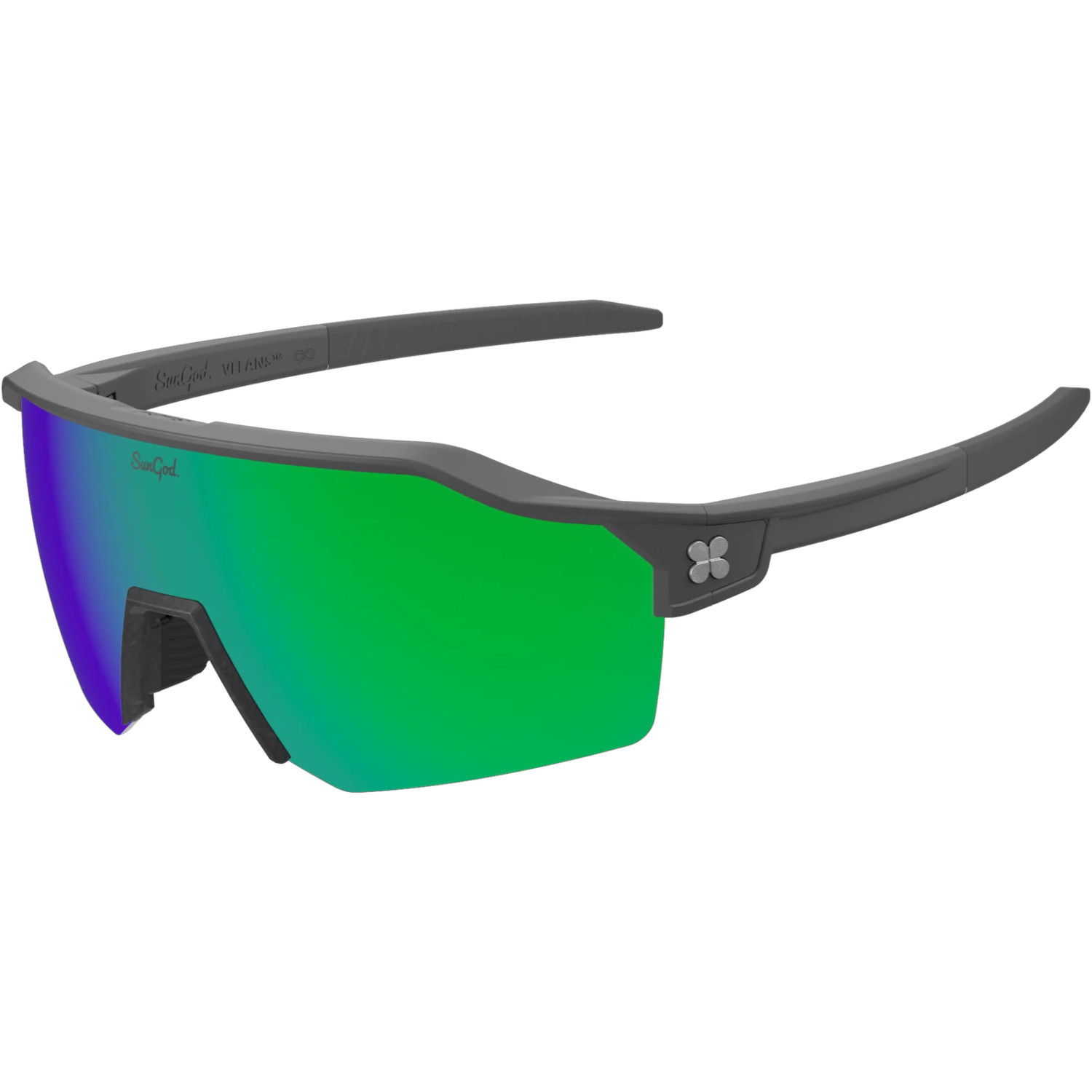 Velans Matte Grey with Green Lens