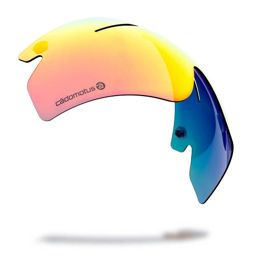 Visor Omega/Sigma-II grey+black-red