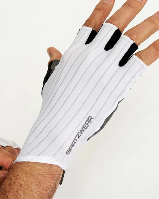 AERO RACE GLOVZ SHORT FINGER WHITE